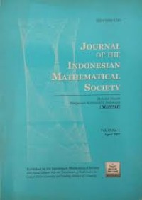 Journal of The Indonesian Mathematical Society