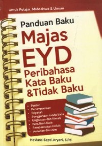 Panduan Baku Majas EYD Peribahasa Kata Baku dan Tidak Baku